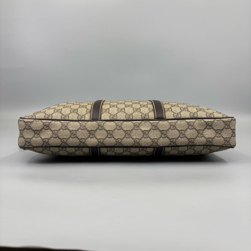 Gucci Briefcase GG Supreme Monogram Beige Brown Gucci Briefcase GG Supreme Monogram Beige Brown