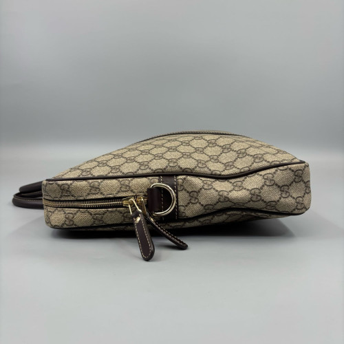 Gucci Briefcase GG Supreme Monogram Beige Brown Gucci Briefcase GG Supreme Monogram Beige Brown