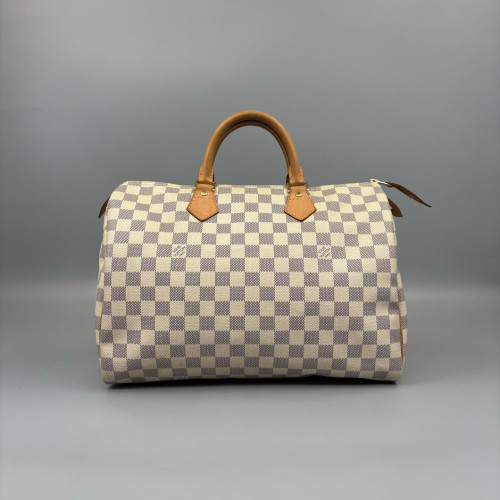 Louis Vuitton Speedy 35 Damier Azur White Louis Vuitton Speedy 35 Damier Azur White