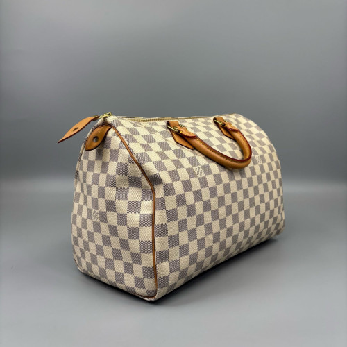 Louis Vuitton Speedy 35 Damier Azur White Louis Vuitton Speedy 35 Damier Azur White