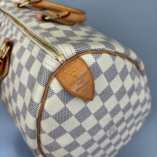 Louis Vuitton Speedy 35 Damier Azur White Louis Vuitton Speedy 35 Damier Azur White