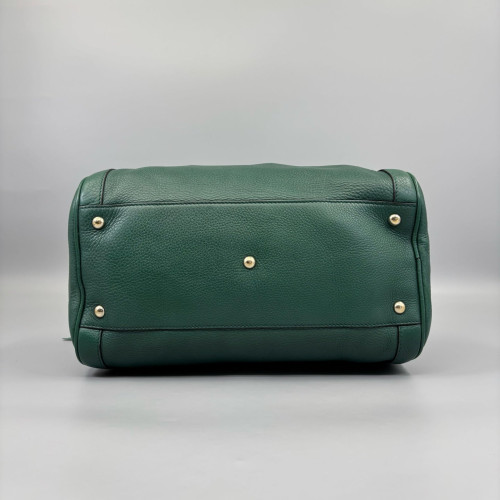 Gucci Boston Bag Grained Calfskin Green Gucci Boston Bag Grained Calfskin Green