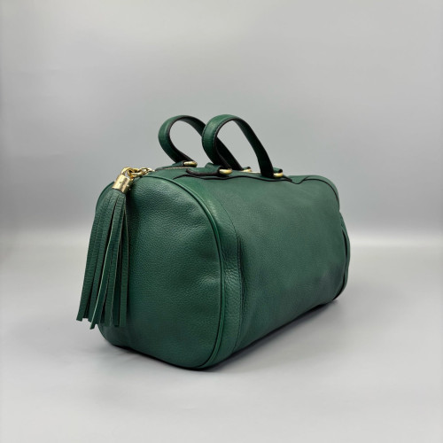 Gucci Boston Bag Grained Calfskin Green Gucci Boston Bag Grained Calfskin Green