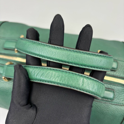 Gucci Boston Bag Grained Calfskin Green Gucci Boston Bag Grained Calfskin Green