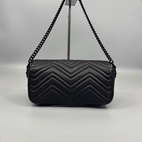 Gucci Matelasse Small GG Marmont Calfskin Black