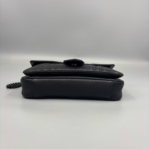 Gucci Matelasse Small GG Marmont Calfskin Black
