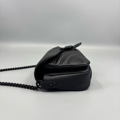 Gucci Matelasse Small GG Marmont Calfskin Black