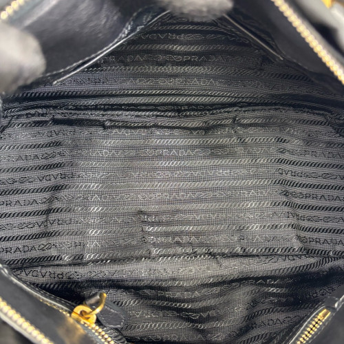 Prada Bowling Bag Tessuto Nylon Calfskin Black Prada Bowling Bag Tessuto Nylon Calfskin Black