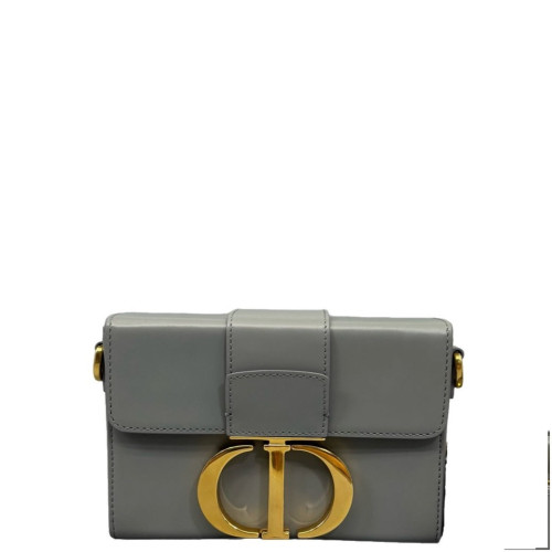 Dior 30 Montaigne Mini Box Bag Calfskin Grey