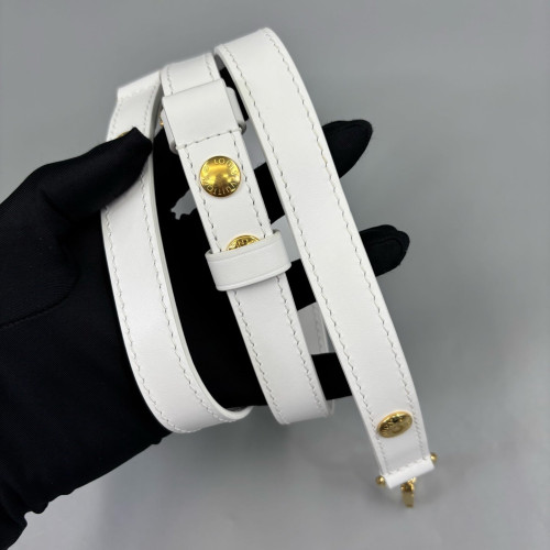 Louis Vuitton Ajoure Dauphine Mini East West Calfskin White