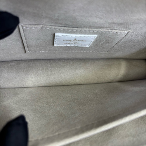 Louis Vuitton Ajoure Dauphine Mini East West Calfskin White