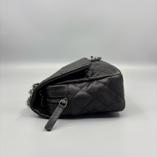 Chanel Quilted Jumbo Double Flap Grained Calfskin Black Chanel Quilted Jumbo Double Flap Grained Calfskin Black