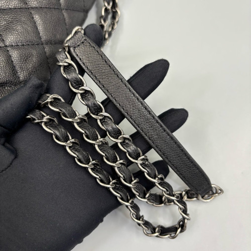 Chanel Quilted Jumbo Double Flap Grained Calfskin Black Chanel Quilted Jumbo Double Flap Grained Calfskin Black