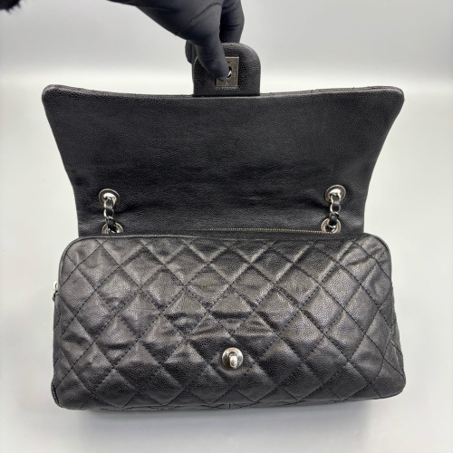 Chanel Quilted Jumbo Double Flap Grained Calfskin Black Chanel Quilted Jumbo Double Flap Grained Calfskin Black