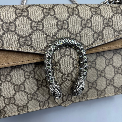Gucci Dionysus Clutch GG Monogram Brown