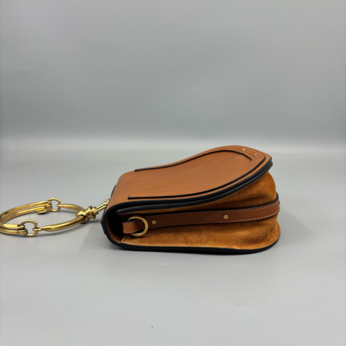 Chloe Medium Nile Calfskin Suede Brown