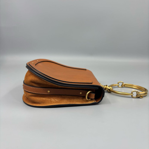 Chloe Medium Nile Calfskin Suede Brown
