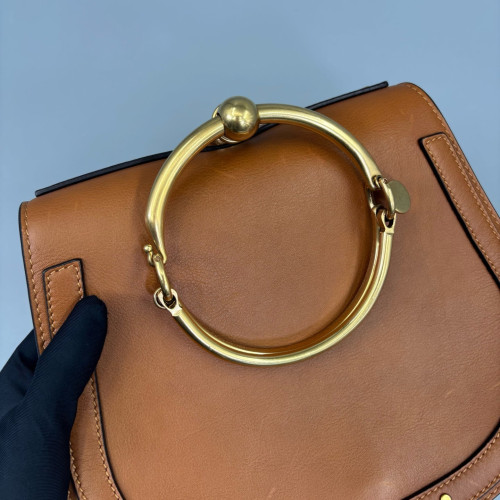 Chloe Medium Nile Calfskin Suede Brown