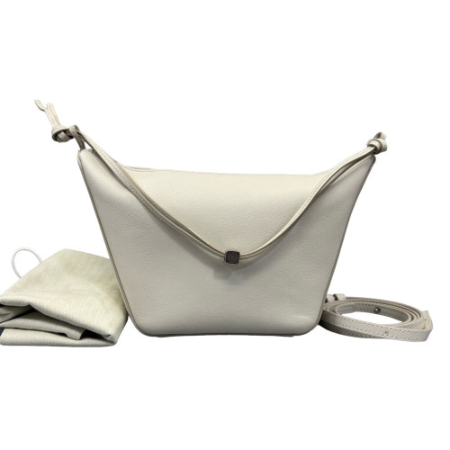 Loewe Mini Hammock Hobo Calfskin White