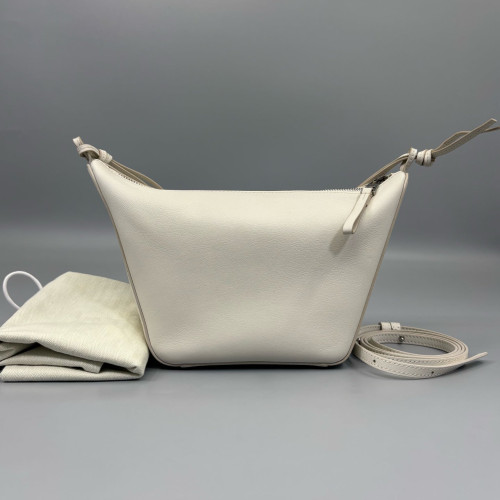 Loewe Mini Hammock Hobo Calfskin White