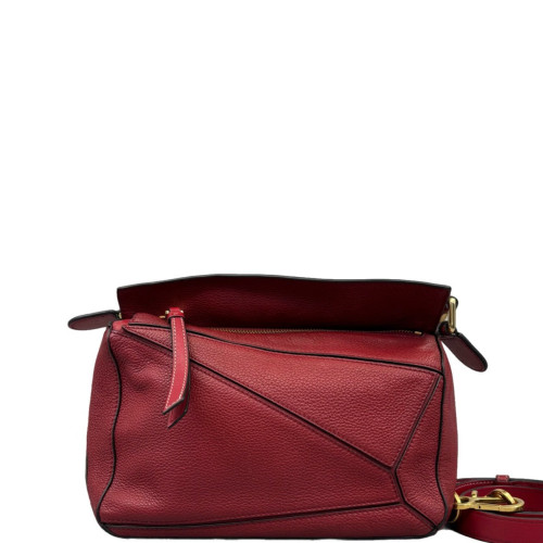 Loewe Small Puzzle Calfskin Red