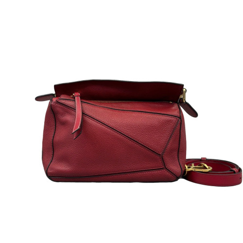 Loewe Small Puzzle Calfskin Red
