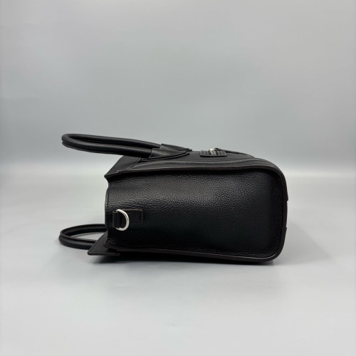 Celine Nano Luggage Grained Calfskin Black