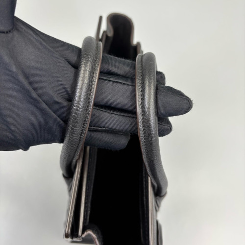 Celine Nano Luggage Grained Calfskin Black