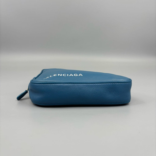 Balenciaga Triangle Bag Calfskin Blue