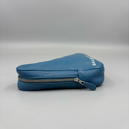 Balenciaga Triangle Bag Calfskin Blue
