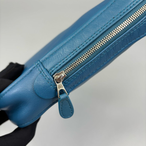 Balenciaga Triangle Bag Calfskin Blue