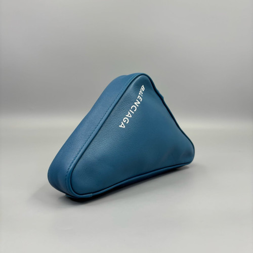 Balenciaga Triangle Bag Calfskin Blue