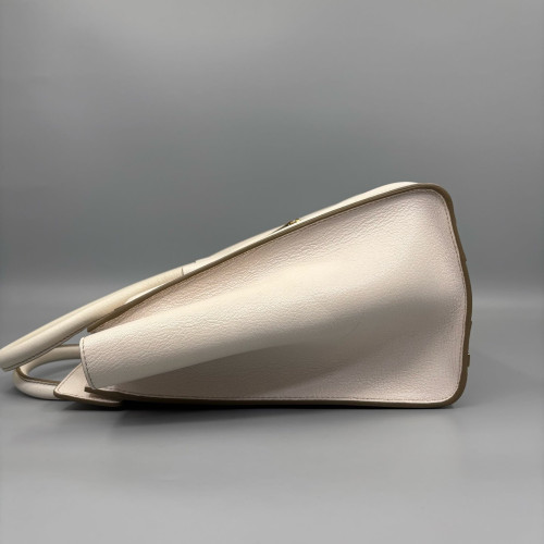 Celine Small Luggage Phantom Grained Calfskin White