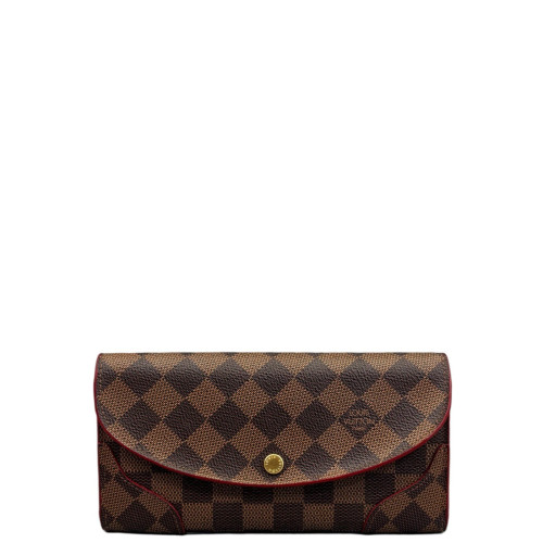 Louis Vuitton Emilie Wallet Damier Ebene Brown