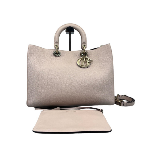 Dior Large Diorissimo Tote Grained Calfskin Light Pink