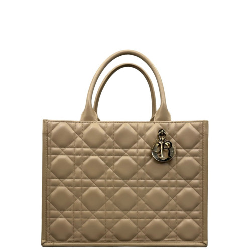 Dior Large Diorissimo Tote Calfskin Natural Tan