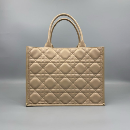 Dior Large Diorissimo Tote Calfskin Natural Tan