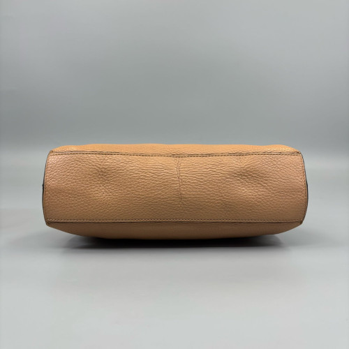 Gucci Bamboo Small Bamboo Daily Top Handle Bag Grained Calfskin Brown Gucci Bamboo Small Bamboo Daily Top Handle Bag Grained Calfskin Brown