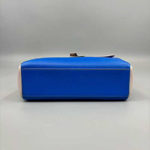 Dior Diorling Shoulder Bag Calfskin Blue Beige