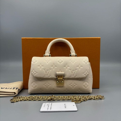 Louis Vuitton Madeleine Nano Monogram Empreinte White