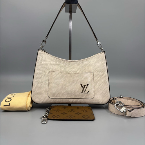 Louis Vuitton Marelle Handbag Epi White