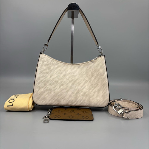 Louis Vuitton Marelle Handbag Epi White
