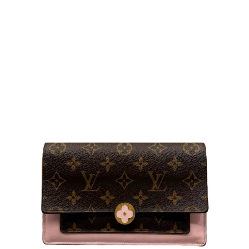 Louis Vuitton Flore Chain Wallet Monogram Brown