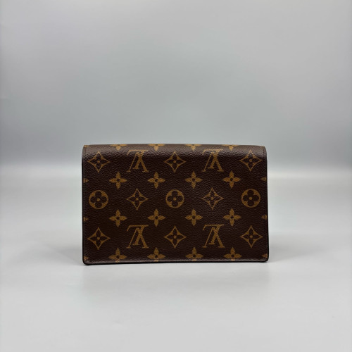 Louis Vuitton Flore Chain Wallet Monogram Brown