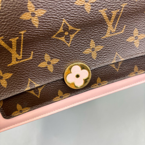 Louis Vuitton Flore Chain Wallet Monogram Brown