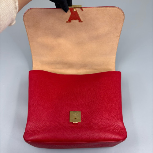 Louis Vuitton Volta Two-Way Bag Grained Calfskin Red