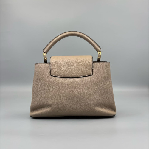 Louis Vuitton Capucines BB Grained Calfskin Grey