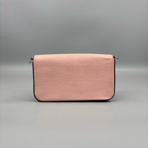 Louis Vuitton Pochette Felicie Chain Wallet Epi Pink