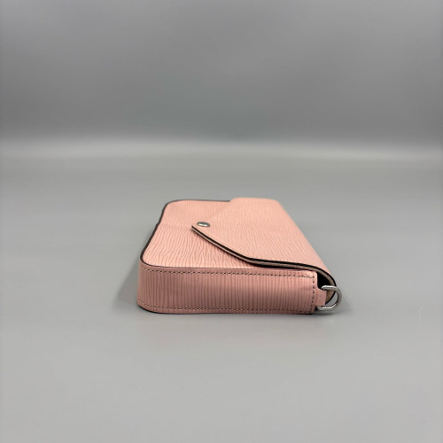 Louis Vuitton Pochette Felicie Chain Wallet Epi Pink