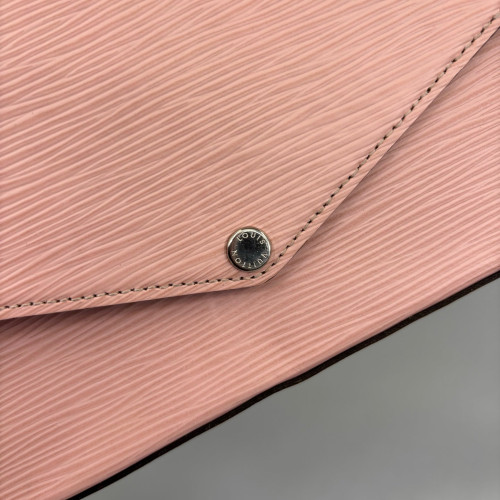 Louis Vuitton Pochette Felicie Chain Wallet Epi Pink